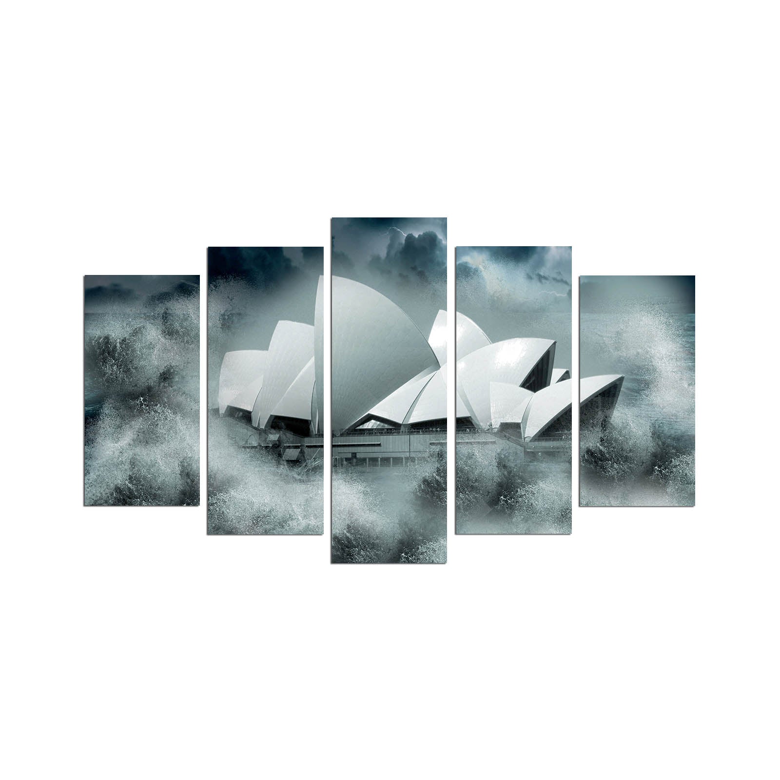 Quadro Decorativo Multicolor em MDF 100% (5 Peças, 3 mm) 110x60 cm – 5PMX-015