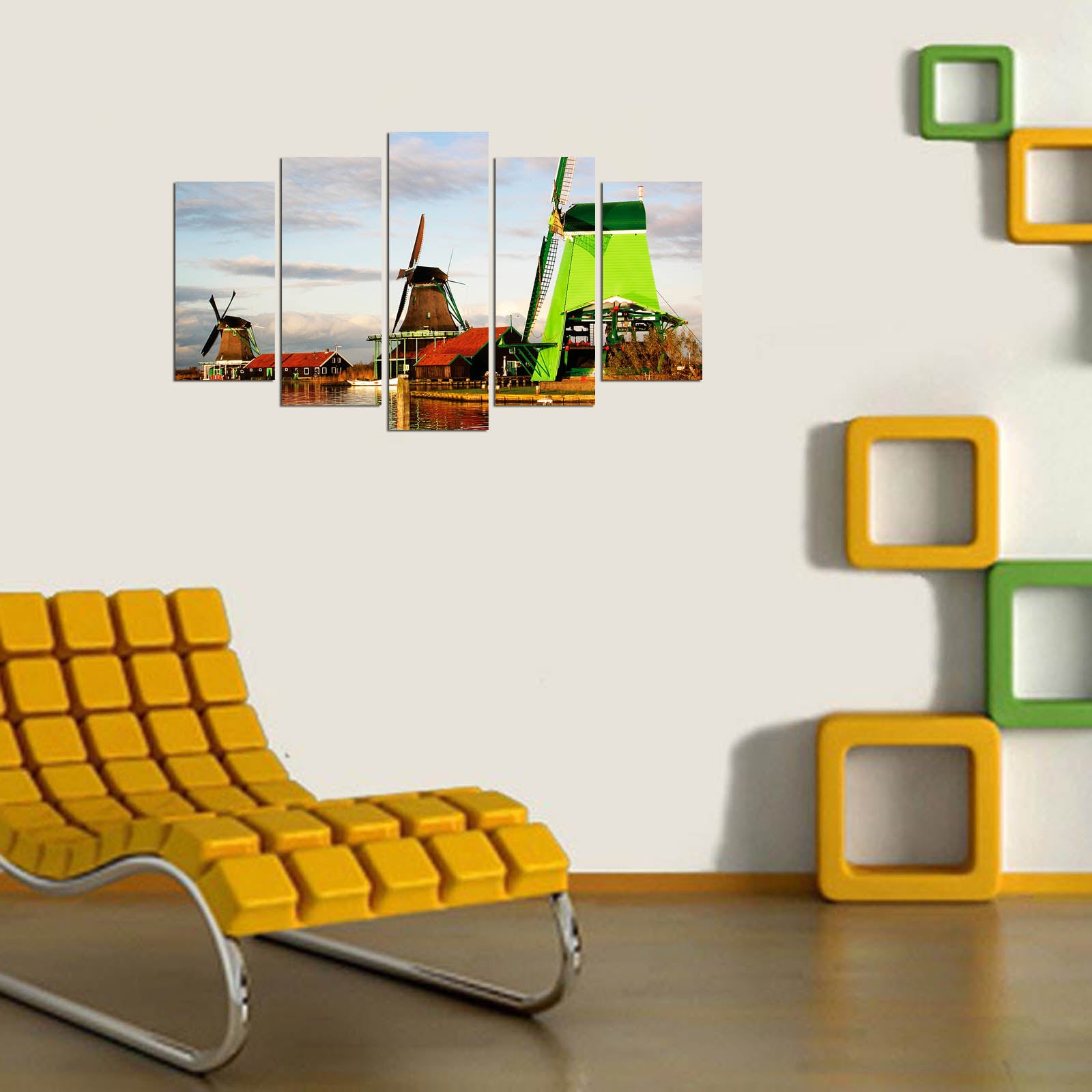 Quadro Decorativo em MDF Multicolor (5 Peças) 5PMX-018 – 110 x 60 cm