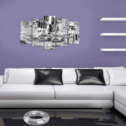 Quadro Decorativo em MDF Multicolor (Conjunto de 5 Peças) – 110 x 60 cm | 5PMX-019