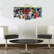 Quadro Decorativo em MDF (5 Peças) Multicolor 110x60 cm – 3 mm de espessura – Modelo 5PMX-021