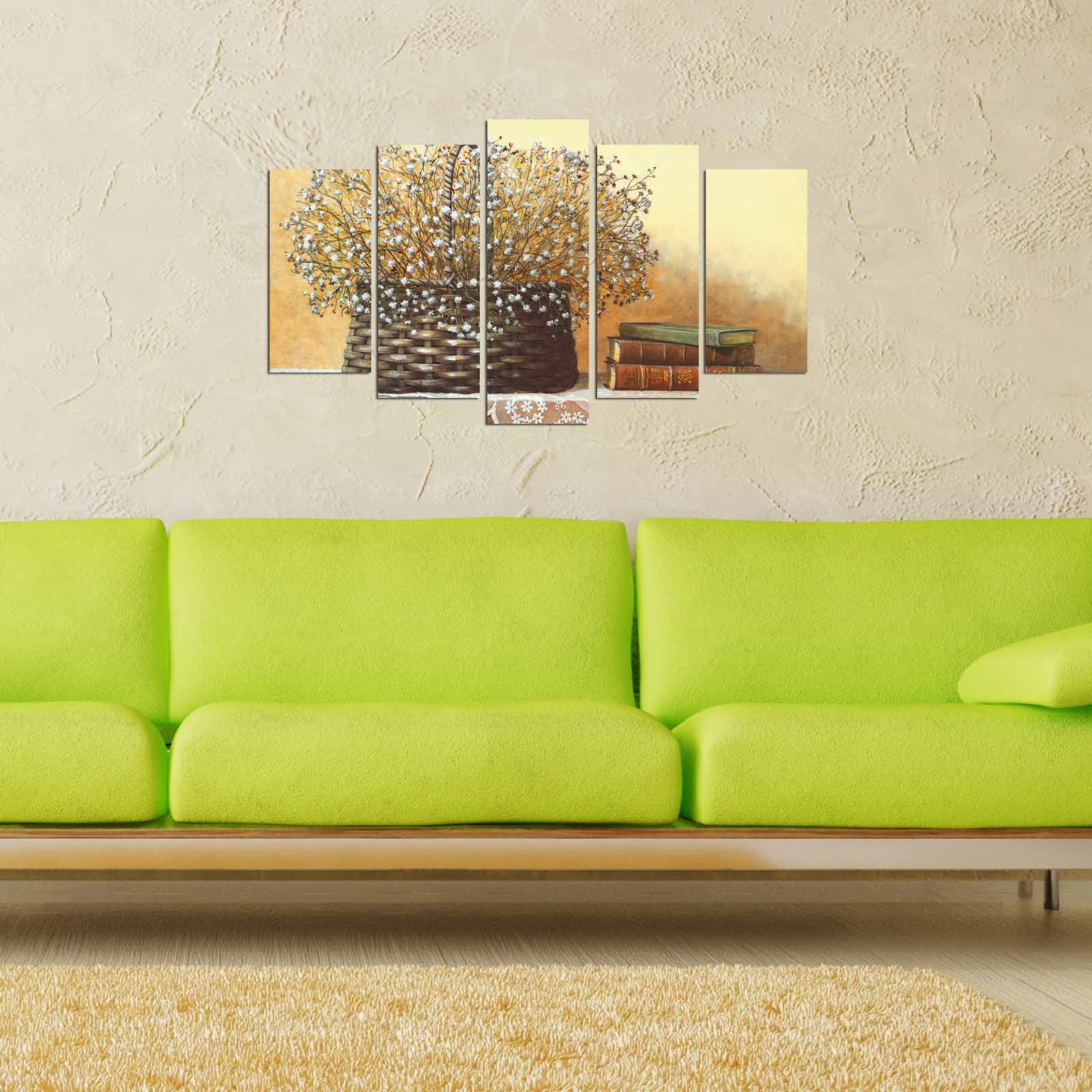 Quadro Decorativo MDF Multicolor (Conjunto 5 Peças) 110x60 cm – 5PMX-032