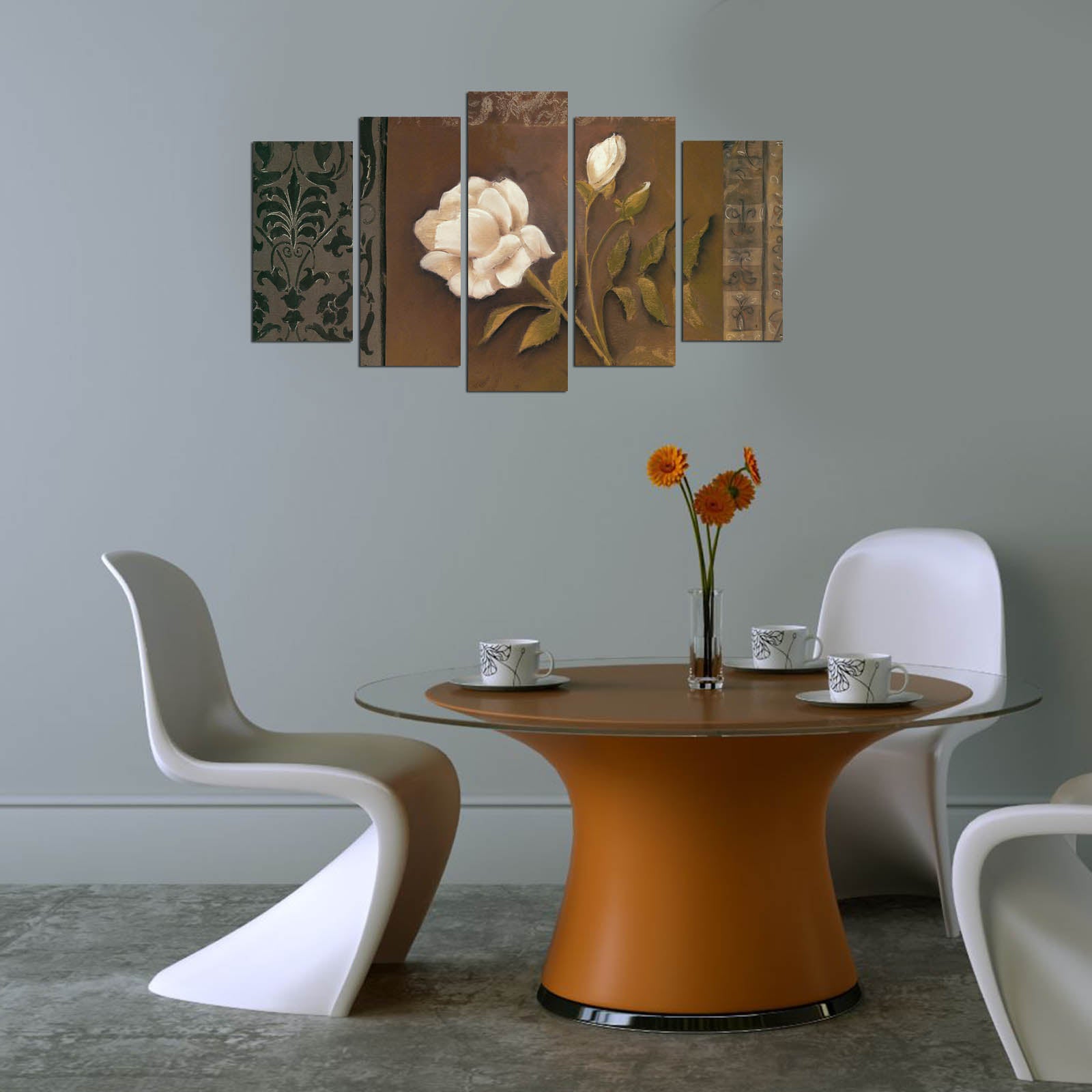 Conjunto de Quadros Decorativos em MDF Multicolor (5 Peças) – 3 mm, 110 x 60 cm