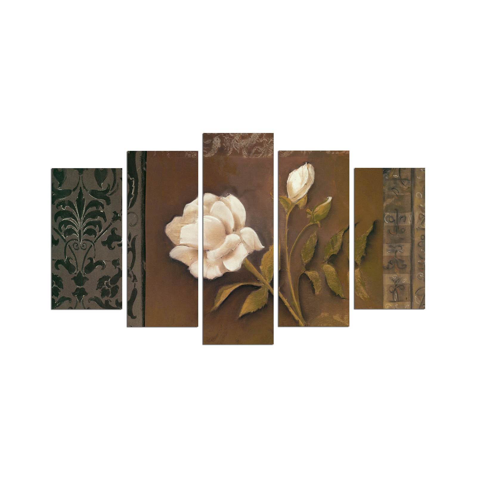 Conjunto de Quadros Decorativos em MDF Multicolor (5 Peças) – 3 mm, 110 x 60 cm