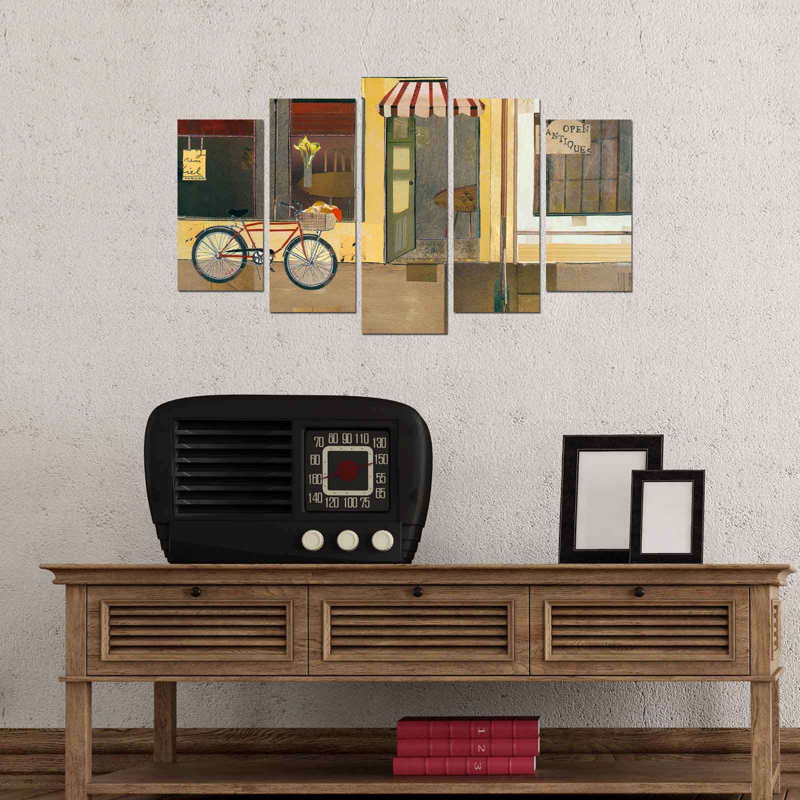 Quadro Decorativo Multicolor em MDF (5 Peças) 110x60 cm — 3 mm | 5PMX-034