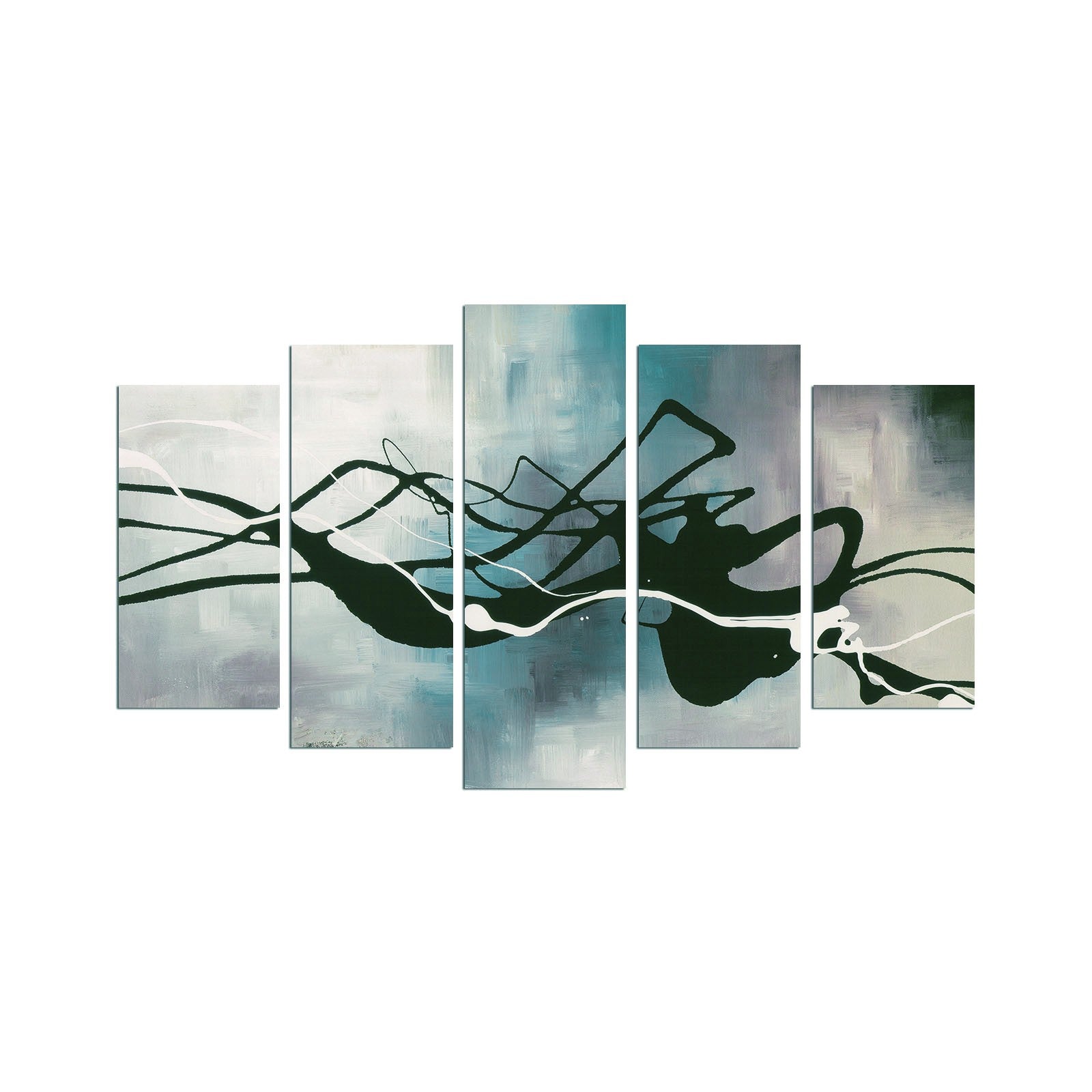 Quadro Decorativo Multicolor em MDF (5 Peças) 3 mm – 110 x 60 cm – Modelo 5PMX-037