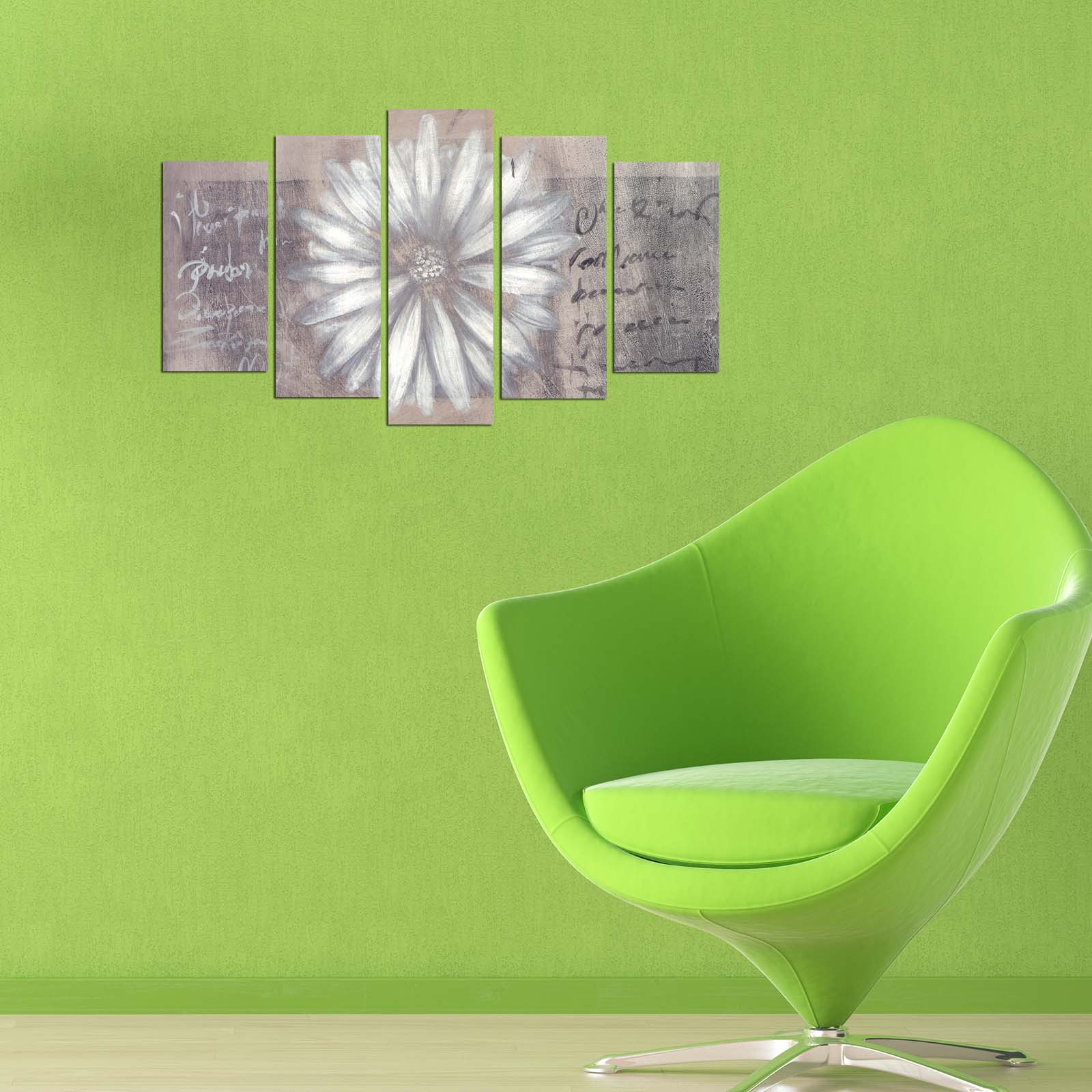 Quadro Decorativo Multicolor em MDF (5 Peças) 110x60 cm – Espessura 3 mm – 5PMX-038