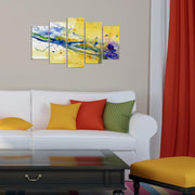 Quadro Decorativo em MDF Multicolor – Conjunto 5 Peças, 110x60 cm (3 mm) | 5PMX-042