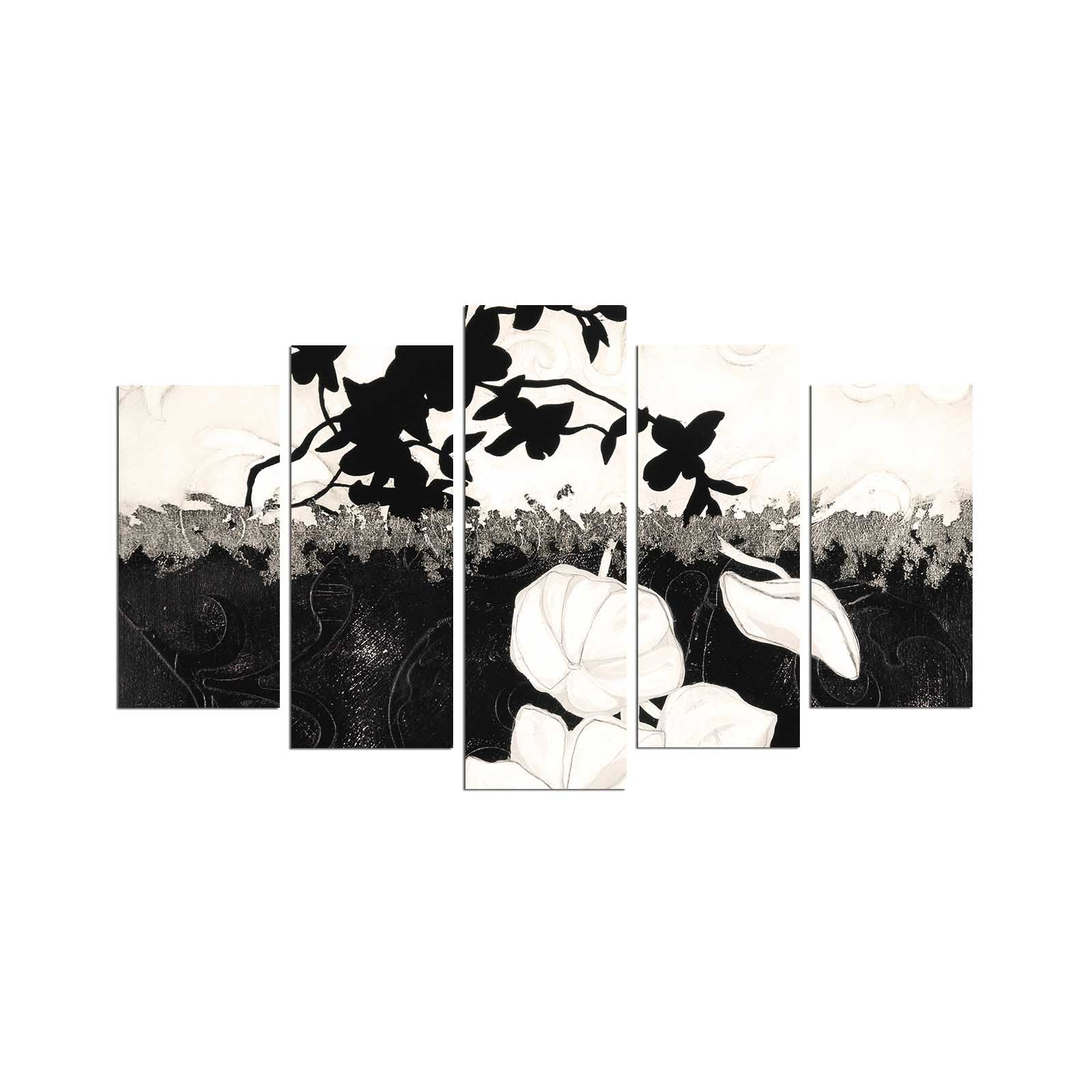 Quadro Decorativo em MDF Multicolor 5 Peças 110x60 cm (3 mm) - 5PMX-043