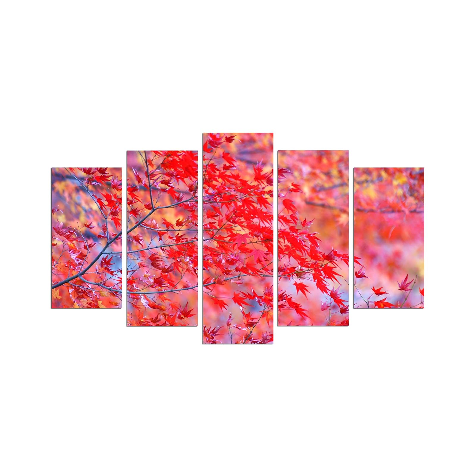 Conjunto de 5 Quadros em MDF Multicolor – 110 x 60 cm (Esp. 3 mm) – 5PMX-046