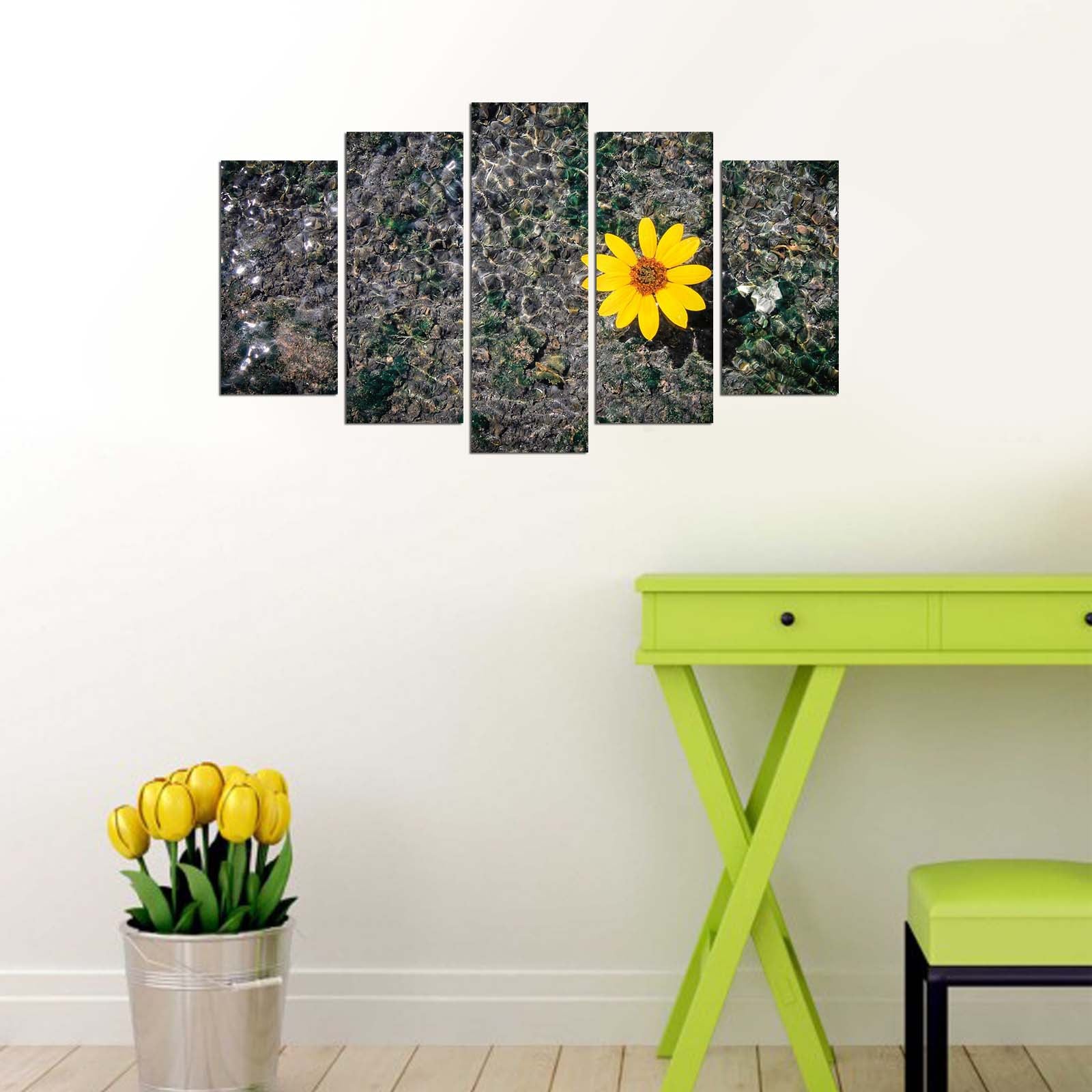 Conjunto de Quadros Decorativos em MDF (5 Peças) Multicolor 110x60 cm – 5PMX-053