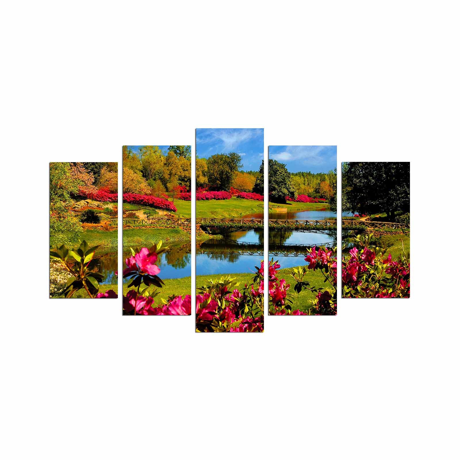 Quadro Decorativo em MDF Multicolor (5 Peças) 3 mm – 110 x 60 cm | 5PMX-056