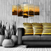 Quadro Decorativo em MDF Multicolorido (Conjunto de 5 Peças) 110 x 60 cm – Espessura 3 mm