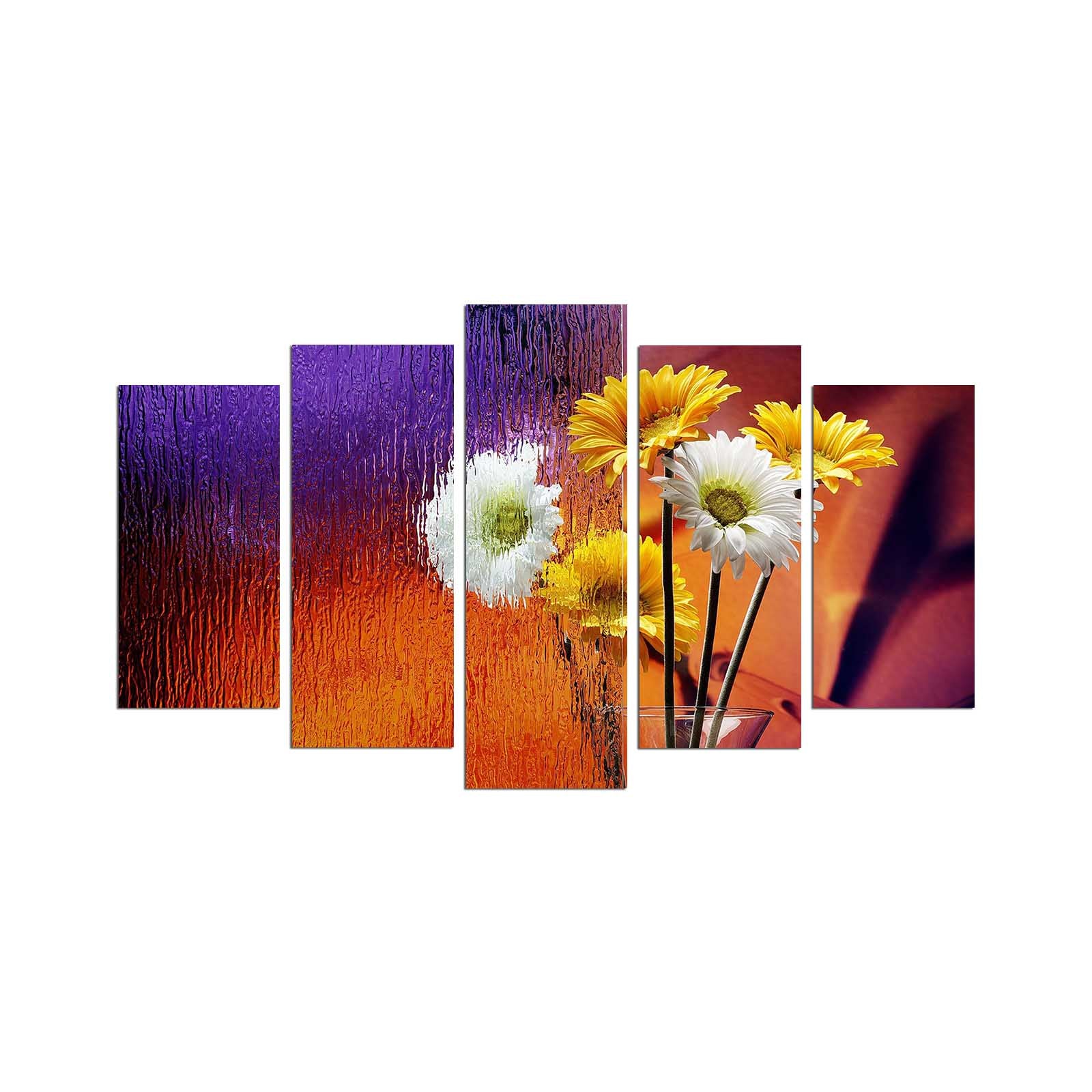 Quadro Decorativo Multicolor em MDF (5 Peças) 110 x 60 cm – 5PMX-064