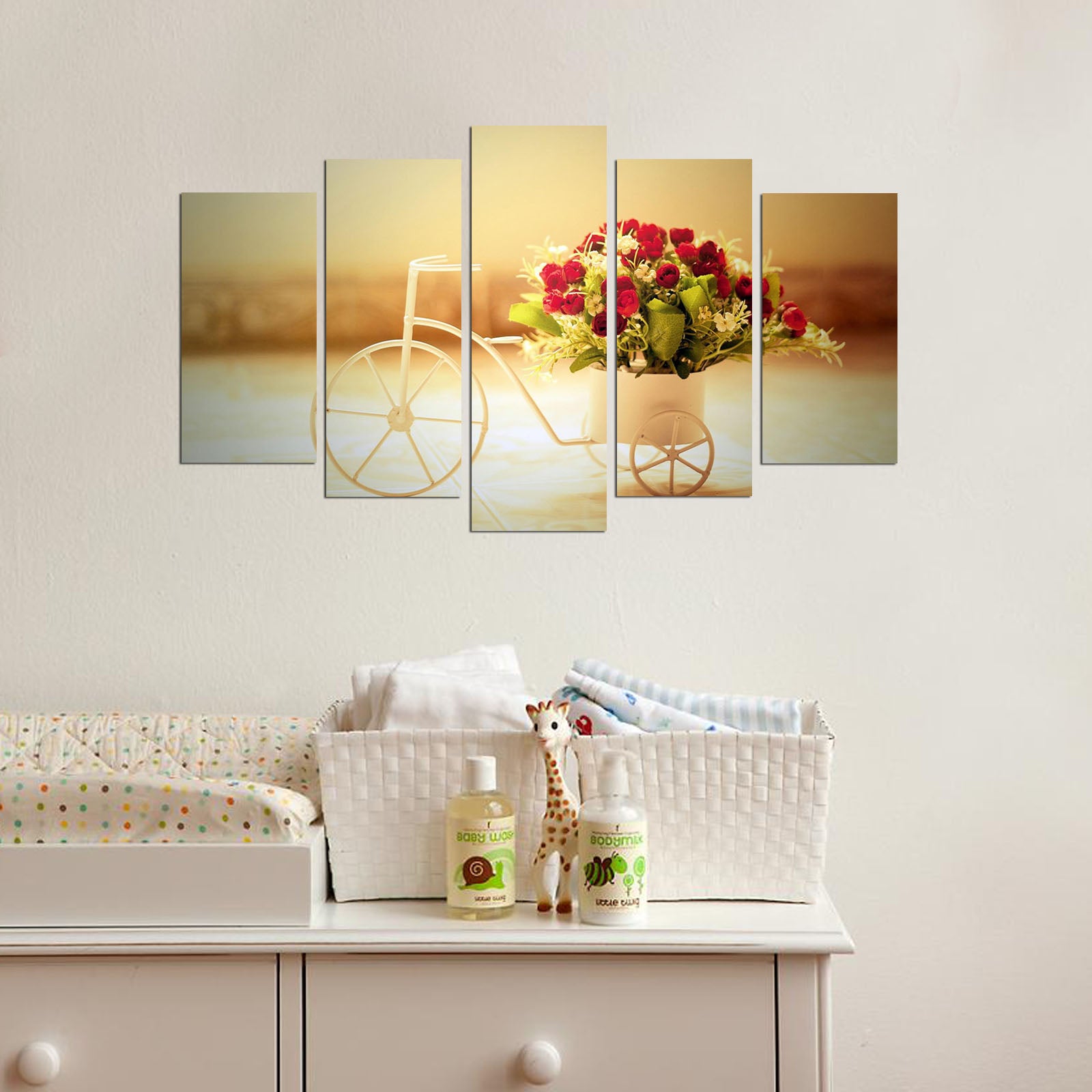 Quadro Decorativo Multicolor em MDF (5 Peças) 110 x 60 cm – 100% MDF 3 mm – 5PMX-069