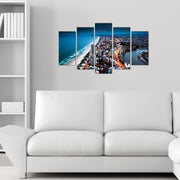 Quadro Decorativo 5 Peças em MDF 100% (3 mm) 5PMX-071, Multicolor, 110 x 60 cm