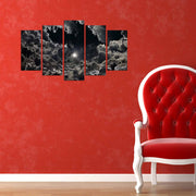 Conjunto de Quadros Decorativos em MDF Multicolor (5 Peças) 110x60 cm – 5PMX-087