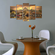 Quadro Decorativo em MDF 100% – Conjunto 5 Peças Multicolor, 110x60 cm (3 mm) | 5PMX-090