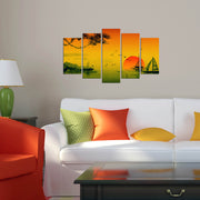 Quadro Decorativo em MDF, Multicolor, 5 Peças, 110x60 cm (3 mm) – 5PMX-095