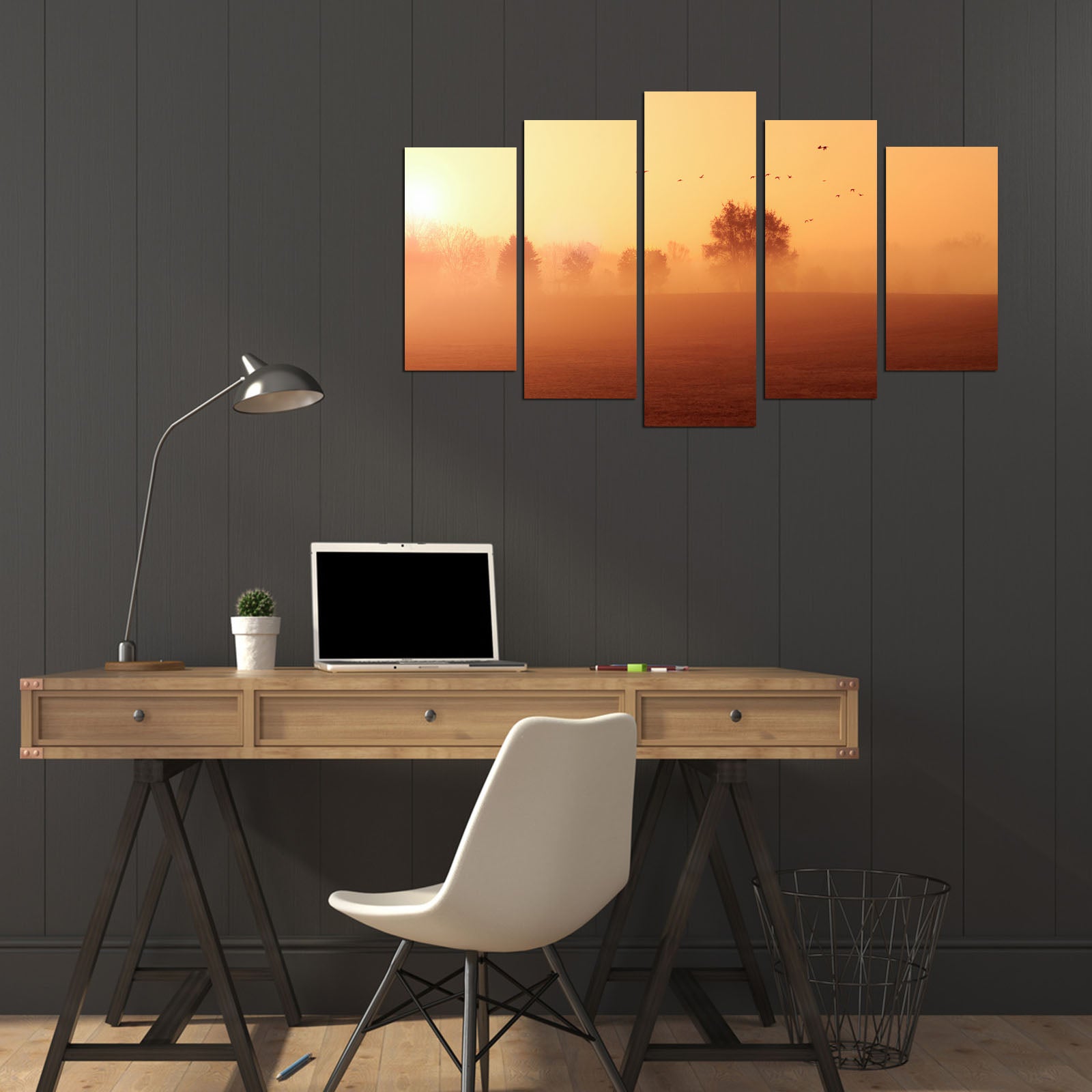 Quadro Decorativo em MDF Multicolor (5 Peças) – 110x60 cm, 3 mm | 5PMX-100