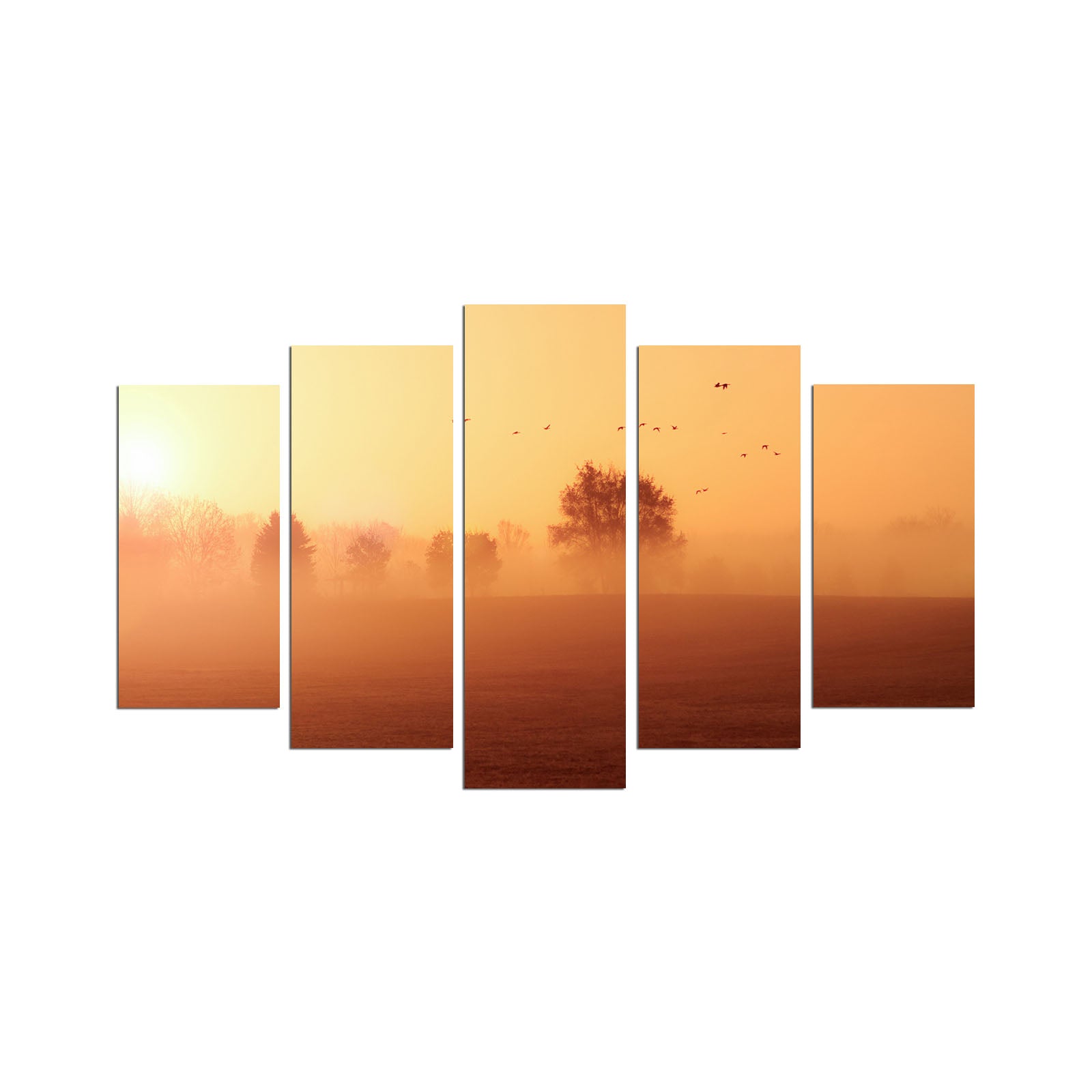 Quadro Decorativo em MDF Multicolor (5 Peças) – 110x60 cm, 3 mm | 5PMX-100