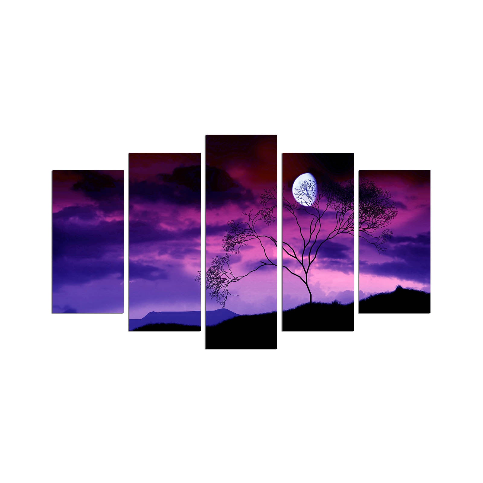 Quadro Decorativo em MDF Multicor, 5 Peças, 110 x 60 cm (3 mm) - 5PMX-101