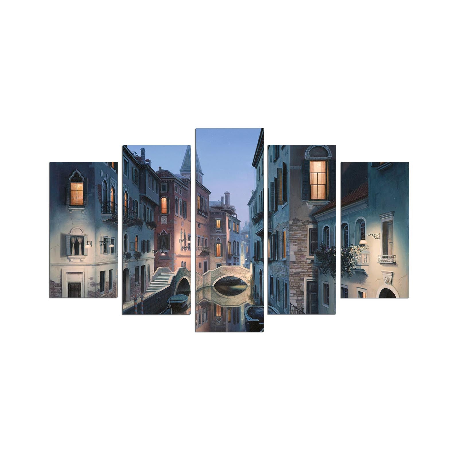 Quadro Decorativo Multicolor em MDF (5 Peças) 110x60 cm – 5PMX-104