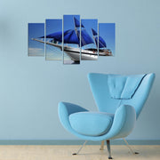 Conjunto de Quadros Decorativos em MDF Multicolor (5 Peças) – 110x60 cm, Espessura 3 mm – 5PMX-105