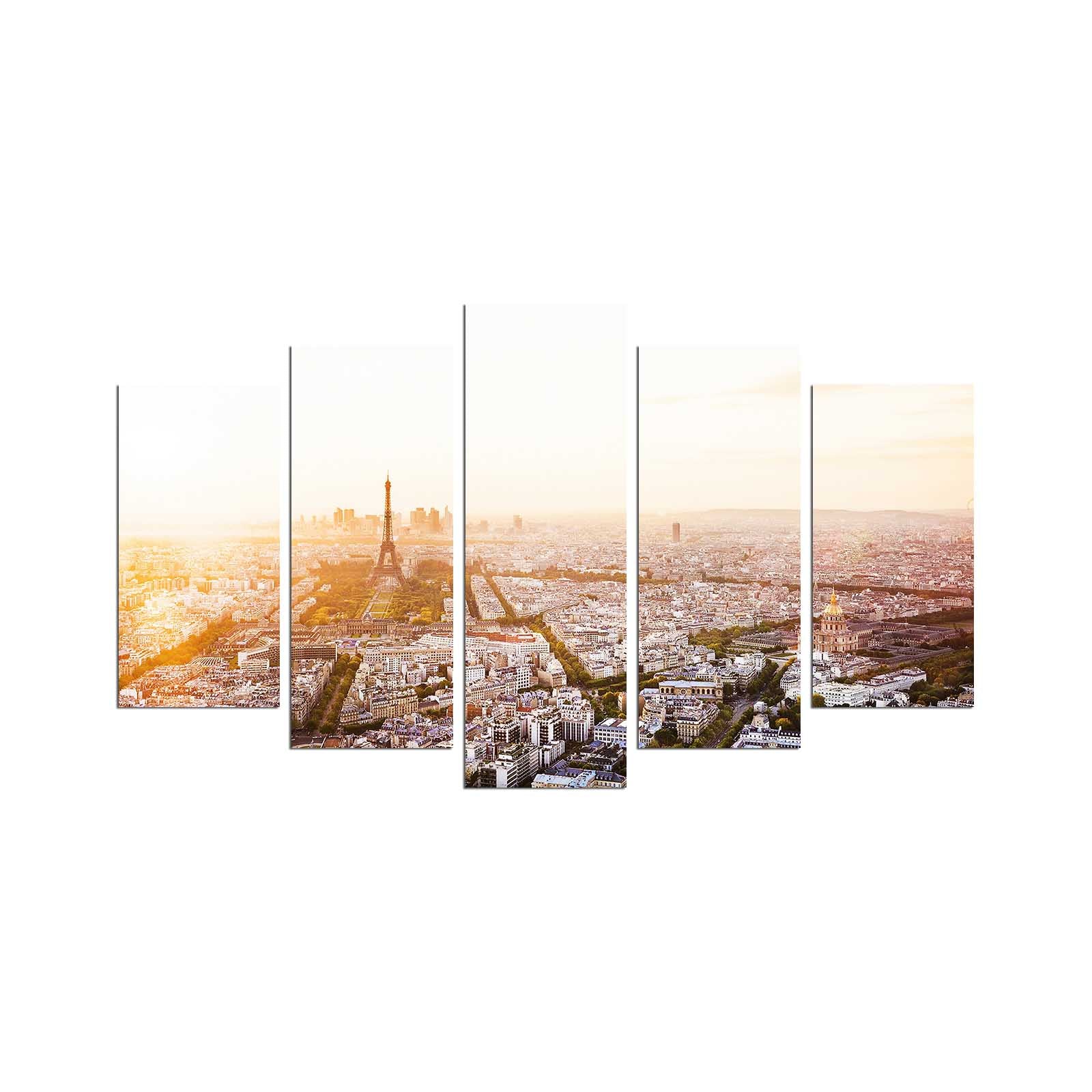 Quadro Decorativo Multicolor em MDF – Conjunto de 5 Peças, 110 x 60 cm (5PMX-106)