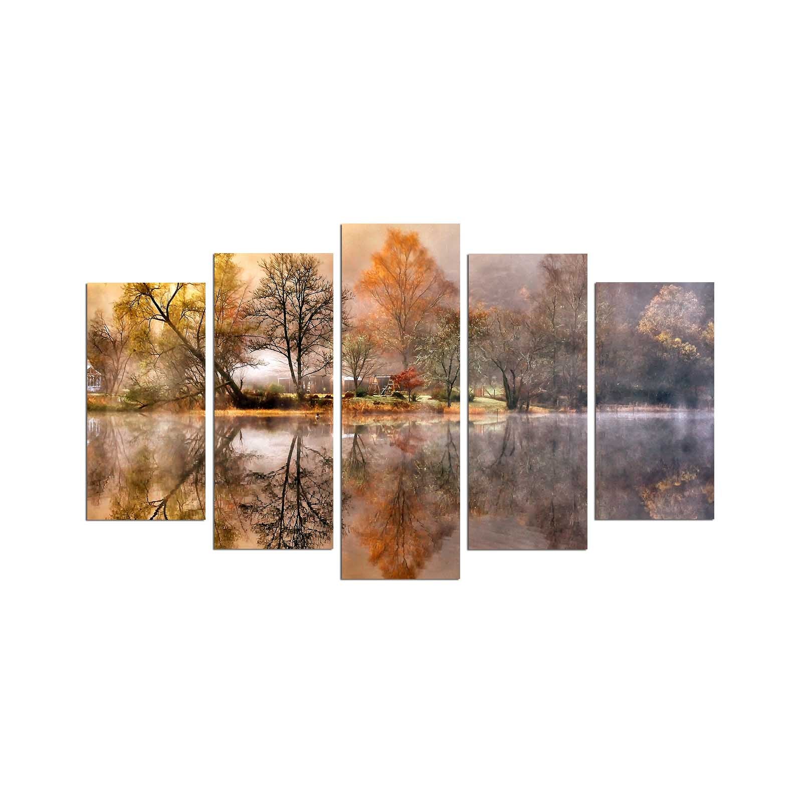 Quadro Decorativo Multicolor em MDF 100% (5 Peças, 3 mm) 110x60 cm – 5PMX-109