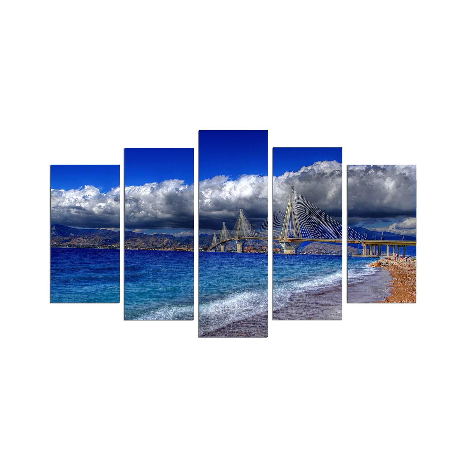 Quadro Decorativo em MDF 3 mm Multicolorido (5 Peças) 5PMX-110 – 110 x 60 cm