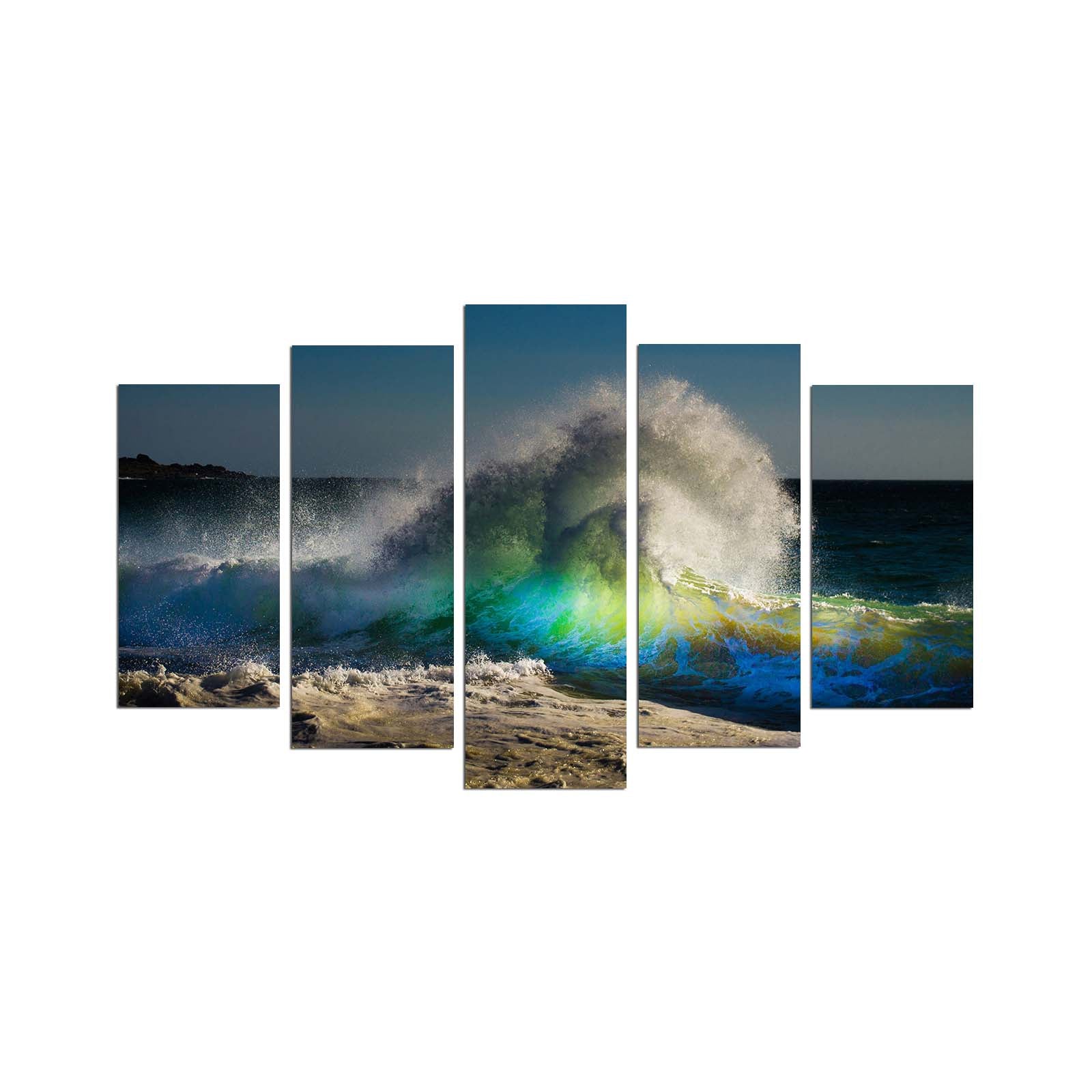 Conjunto de Quadros Decorativos em MDF Multicolor (5 Peças) 110x60 cm – 5PMX-113