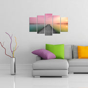 Quadro Decorativo em MDF Multicolor (5 Peças) 110x60 cm, Espessura 3 mm – 5PMX-117