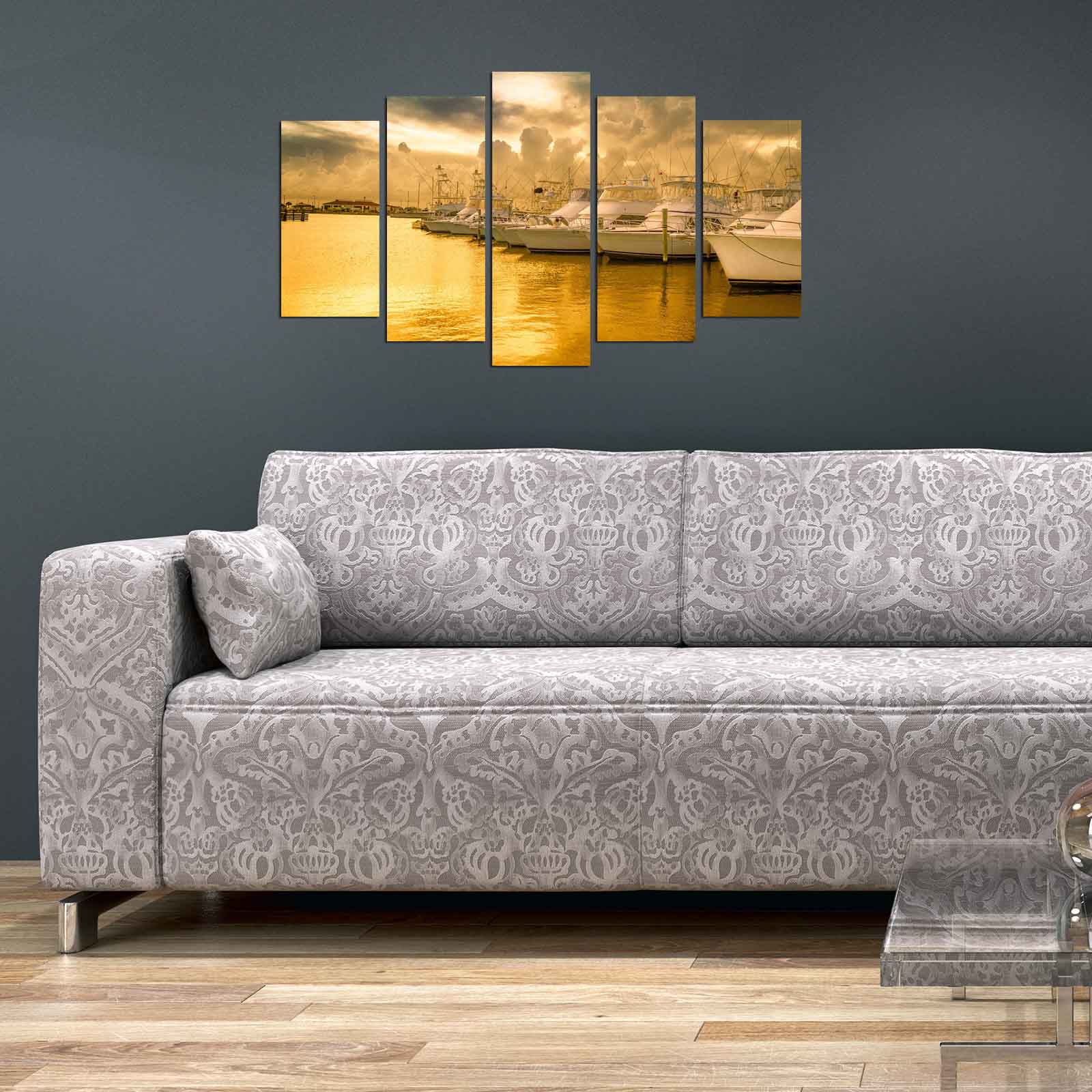 Conjunto de Quadros Decorativos em MDF (5 Peças), Multicolor, 110x60 cm – 5PMX-121