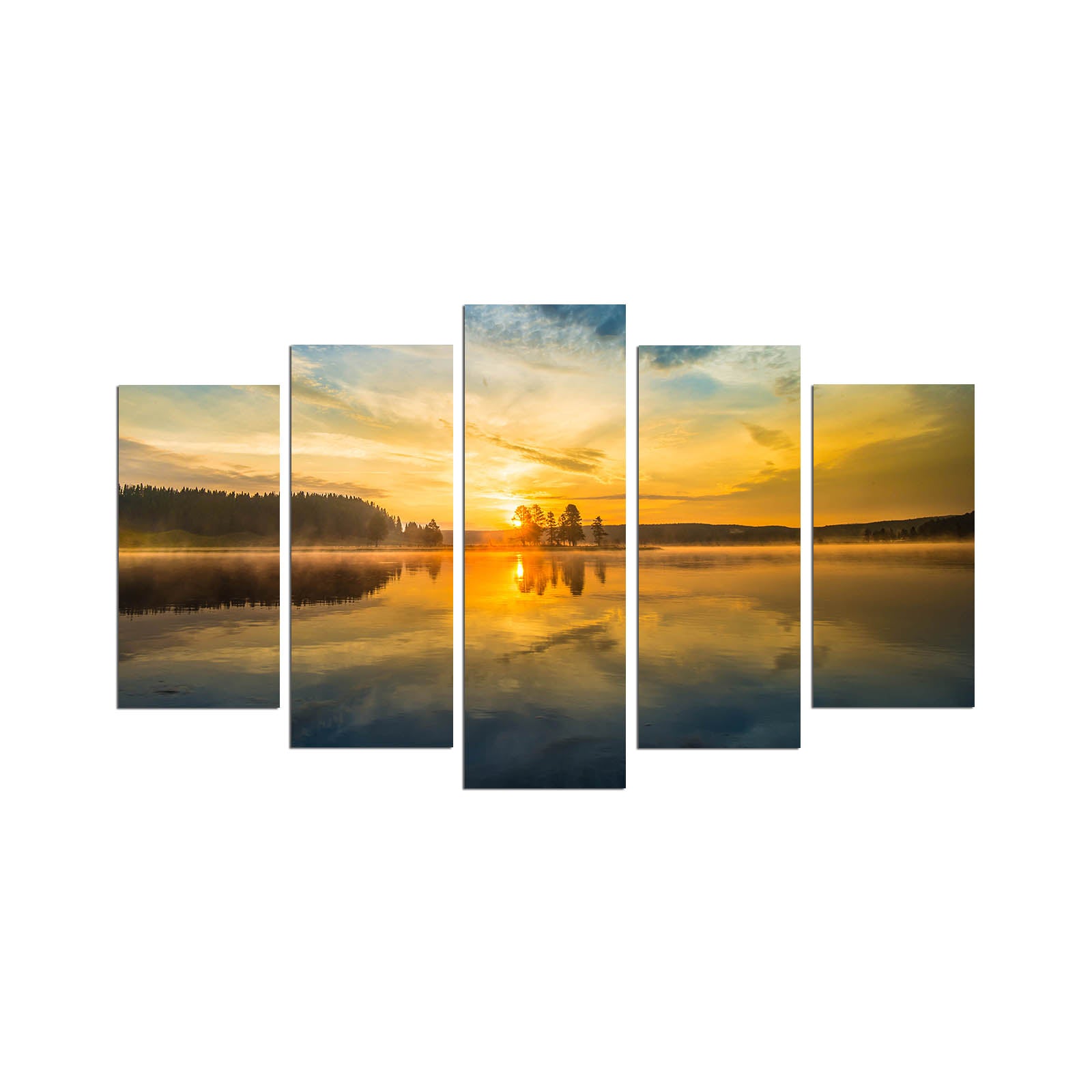 Quadro Decorativo Multicolor em MDF (5 Peças) 110x60 cm | 5PMX-122