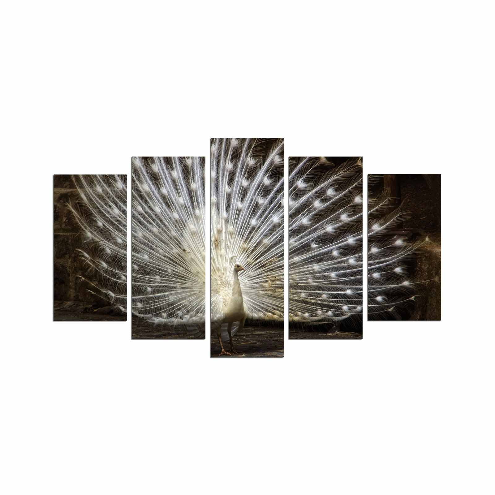 Quadro Decorativo Multicolor em MDF 100% (5 Peças) 5PMX-123 – 110 x 60 cm, Espessura 3 mm