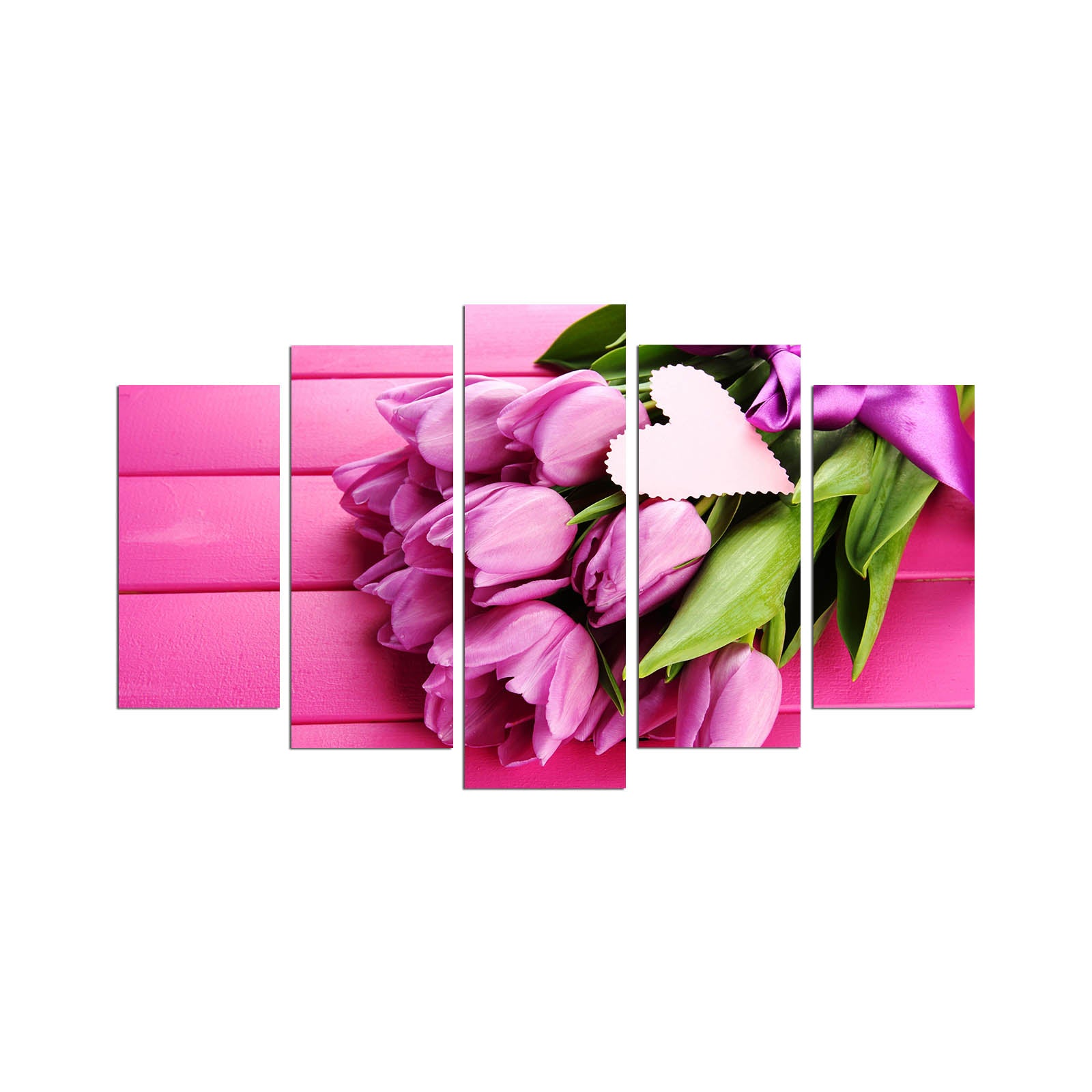 Quadro Decorativo em MDF Multicolor (Conjunto 5 Peças) 110x60 cm, 3 mm – 5PMX-124