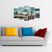 Quadro Decorativo em MDF Multicolor (5 Peças) 5PMX-129 – 110 x 60 cm, 3 mm