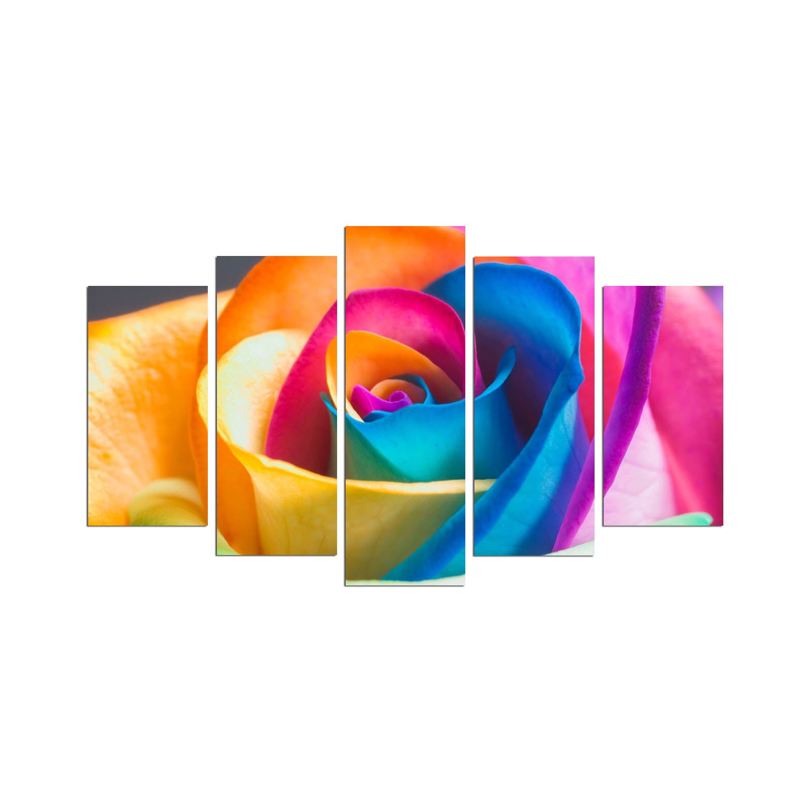 Quadro Decorativo em MDF Multicolor (5 Peças) 110x60 cm, Espessura 3 mm – 5PMX-132