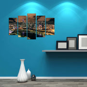 Conjunto de Quadros Decorativos em MDF Multicolor (5 Peças) – 110 x 60 cm – 5PMX-136