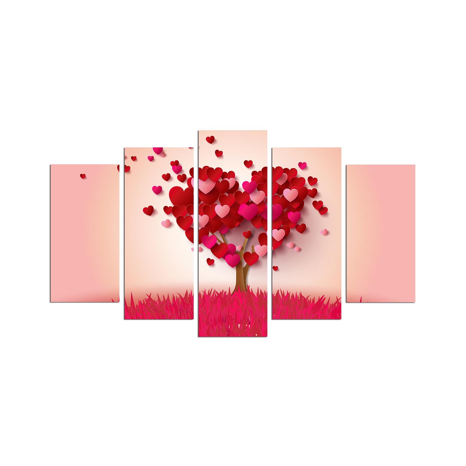 Quadro Decorativo em MDF Multicolor (Conjunto de 5) – 110 x 60 cm, espessura 3 mm