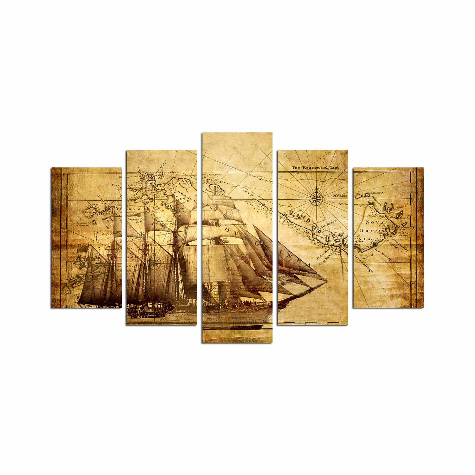 Quadro Decorativo em MDF Multicolor (5 Peças) 110x60 cm, MDF 3 mm – 5MAPMDF-01