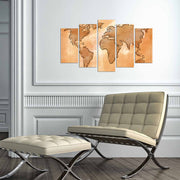 Quadro Decorativo em MDF Multicolor – Conjunto de 5 Peças, 110 x 60 cm (3 mm)