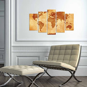 Quadro Decorativo Multicolor em MDF (5 Peças) 110x60 cm – Espessura 3 mm | 5MAPMDF-11