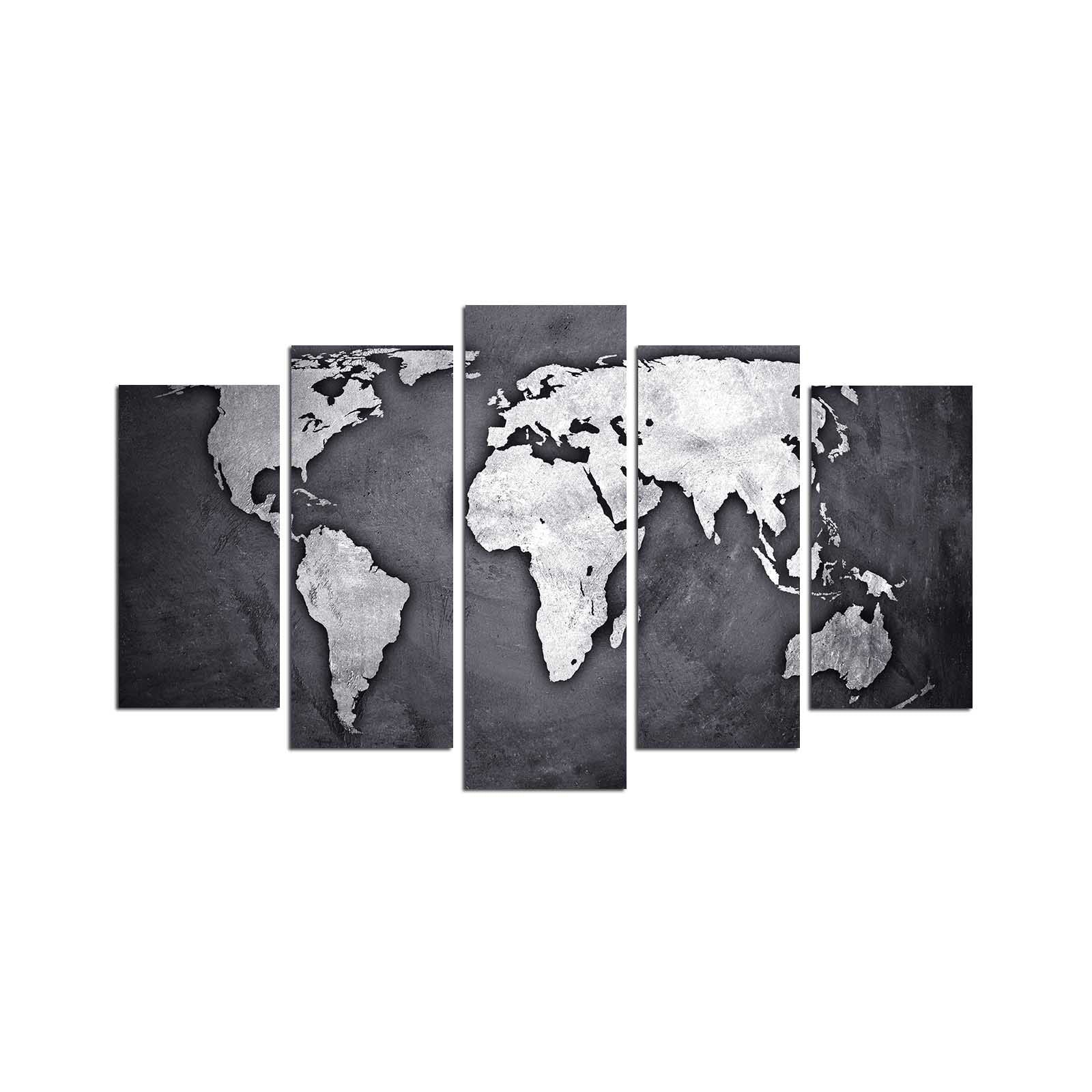 Pinturas Decorativas Elegantes em MDF (5 Peças), 100% MDF, 3 mm de Espessura | Tamanhos: 20x60 cm, 20x50 cm, 20x40 cm | Tamanho Total: 110x60 cm | Perfeito para Decoração de Casa