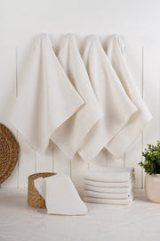 Conjunto de toalhas de cozinha (10 peças) – 43 x 76 cm – Ecru – Algodão e poliéster