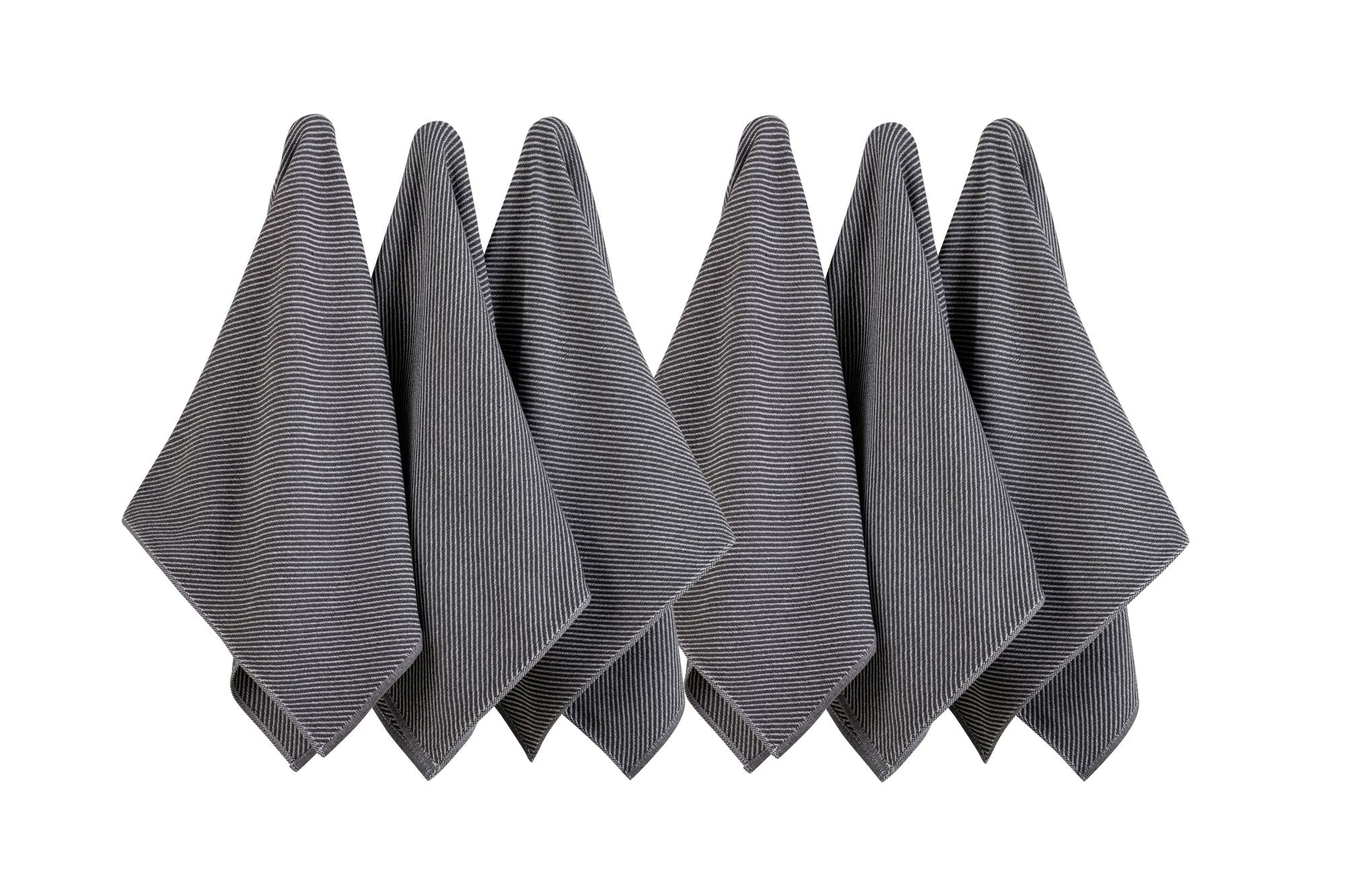 Conjunto de toalhas de cozinha – 43 x 76 cm – Antracite – Algodão e poliéster