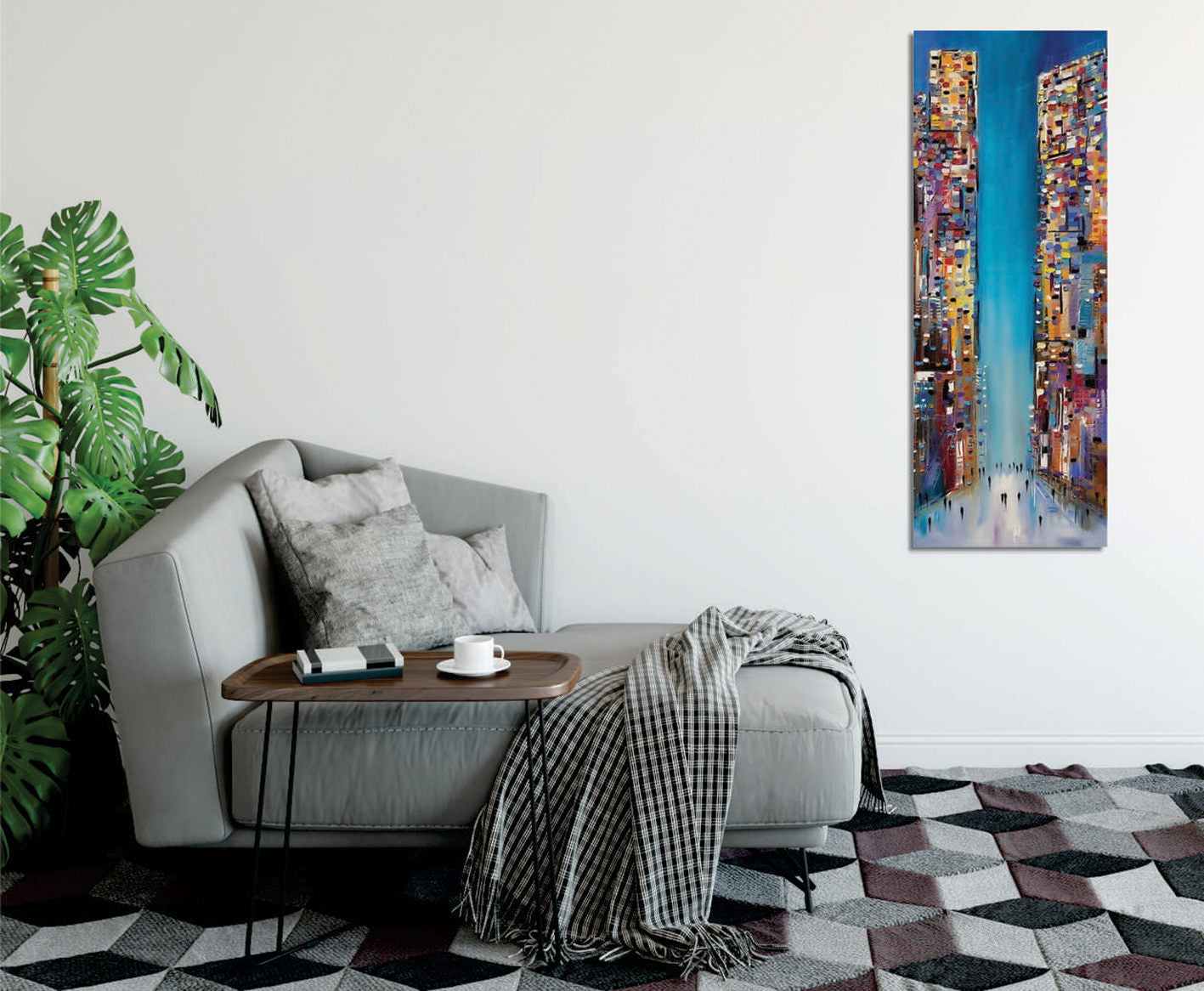 Impressionante pintura decorativa em tela, 30 x 80 cm, 50% algodão/50% poliéster, impressão digital em tela, emoldurada com moldura de madeira de 2 x 3 cm, arte elegante para decoração de casa