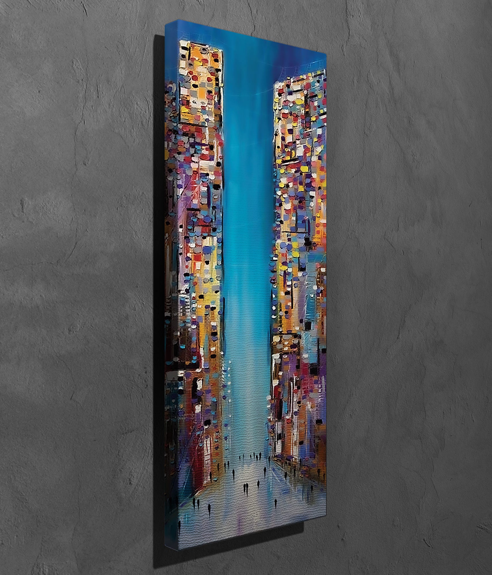 Impressionante pintura decorativa em tela, 30 x 80 cm, 50% algodão/50% poliéster, impressão digital em tela, emoldurada com moldura de madeira de 2 x 3 cm, arte elegante para decoração de casa