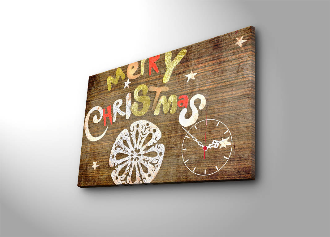 Relógio de Parede Decorativo em Tela Suede Multicolor 45x70 cm com Moldura de Madeira (3 cm) – YYCS-6