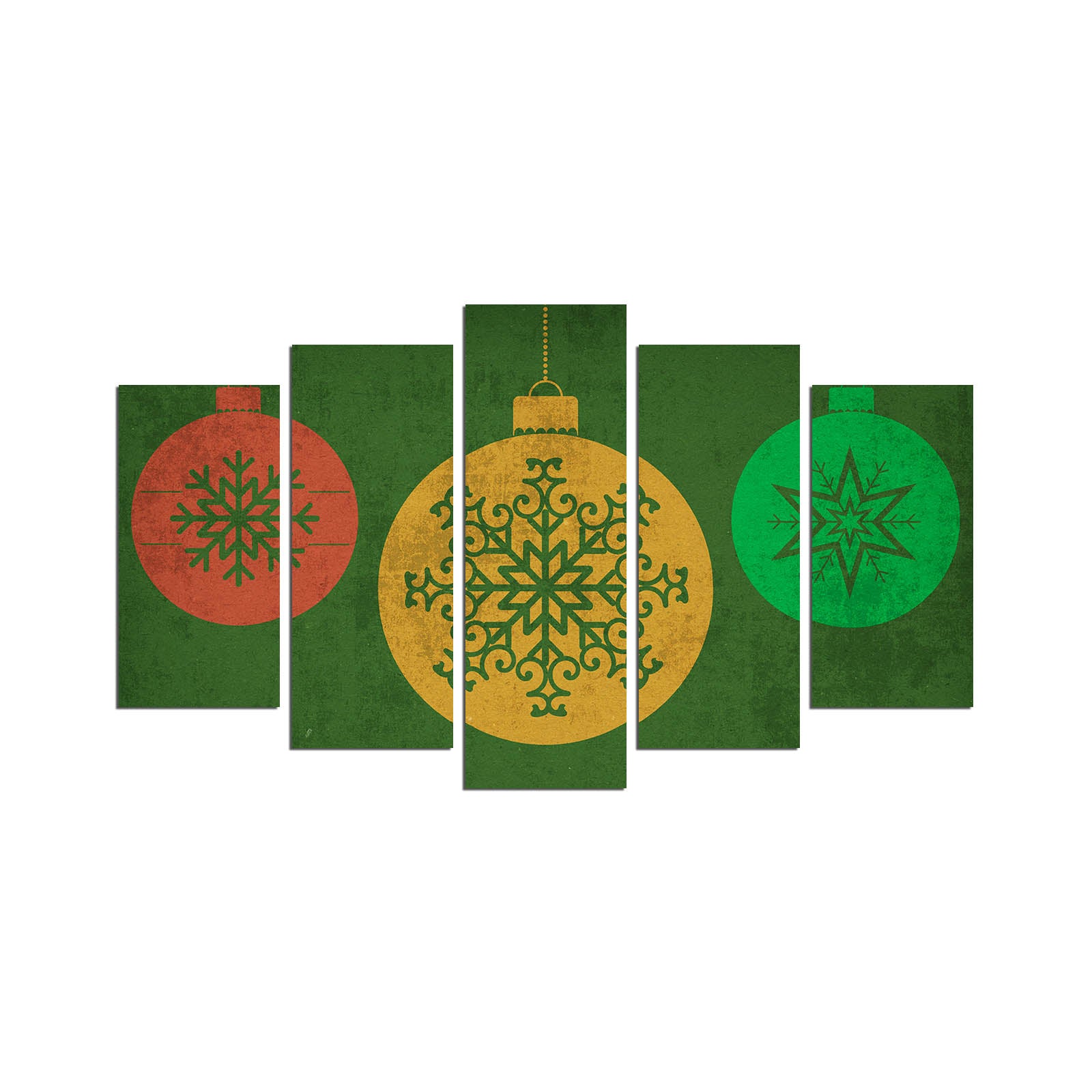 Quadro Decorativo em MDF (5 Peças) Multicolor — 105 x 60 cm